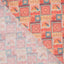 Bomull - Mönstras - Prickig struktur - Patchwork - Korall - 08.140
