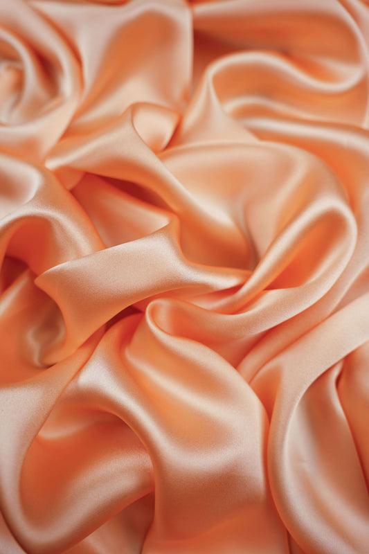 Sidensatin - Peach - Satin - Siden - Fg16