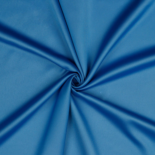 Royal Satin Polyester Mikrosatin Blå