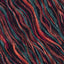 Boblete viskose diagonal stripe rød og blå 