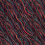 Boblete viskose diagonal stripe rød og blå 