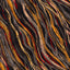 Boblete viskose diagonal stripe oker 