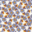 Viskosepoplin Anemone Indigo 